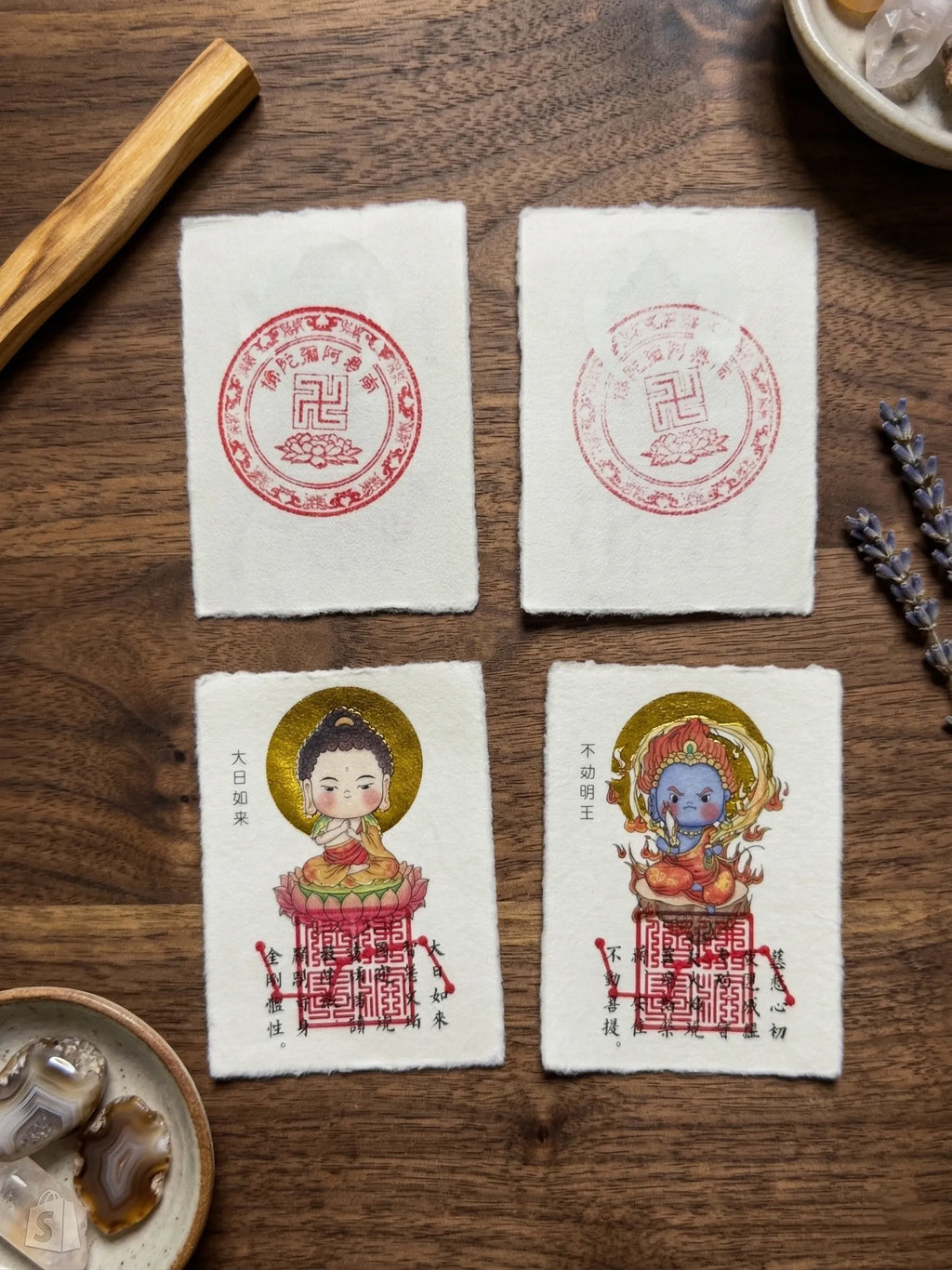 Zodiac "Guardian Buddha" Gold Foil Amulet | Lifetime Protector Card