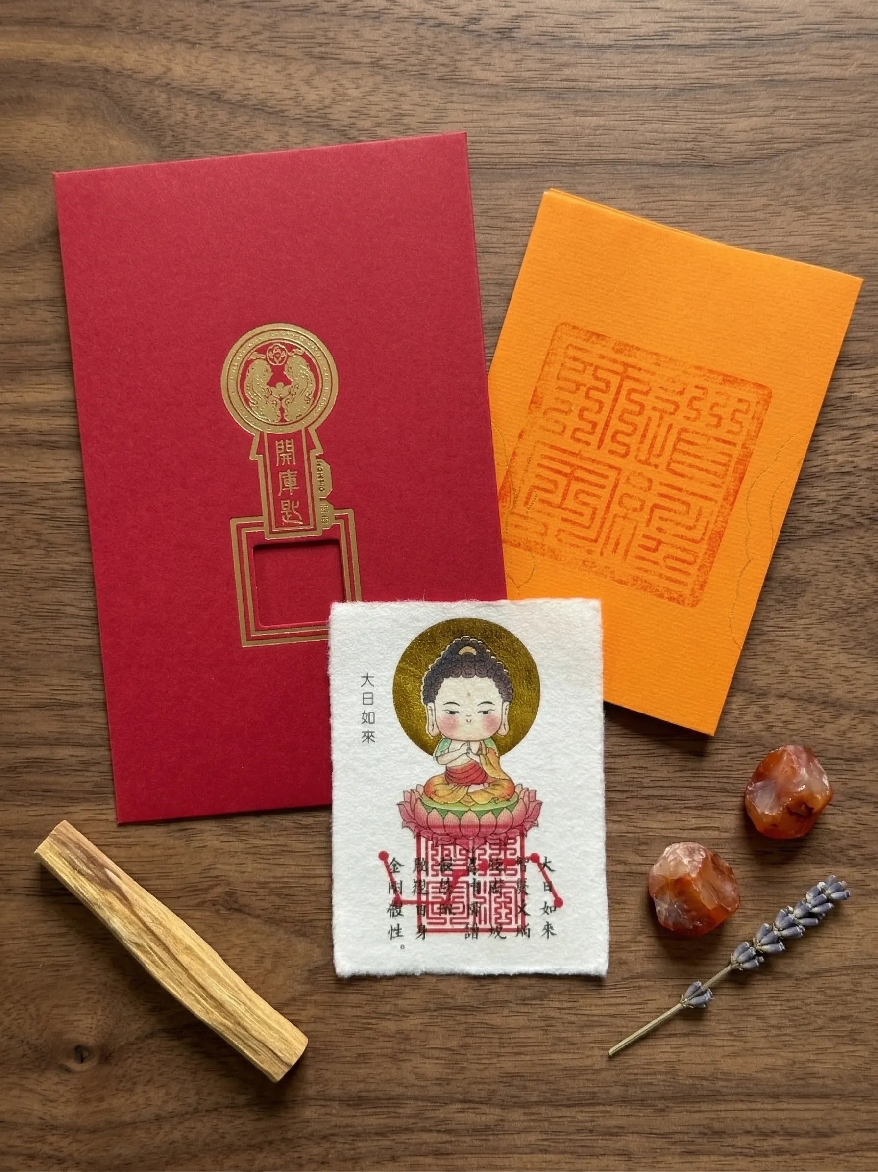 Zodiac "Guardian Buddha" Gold Foil Amulet | Lifetime Protector Card