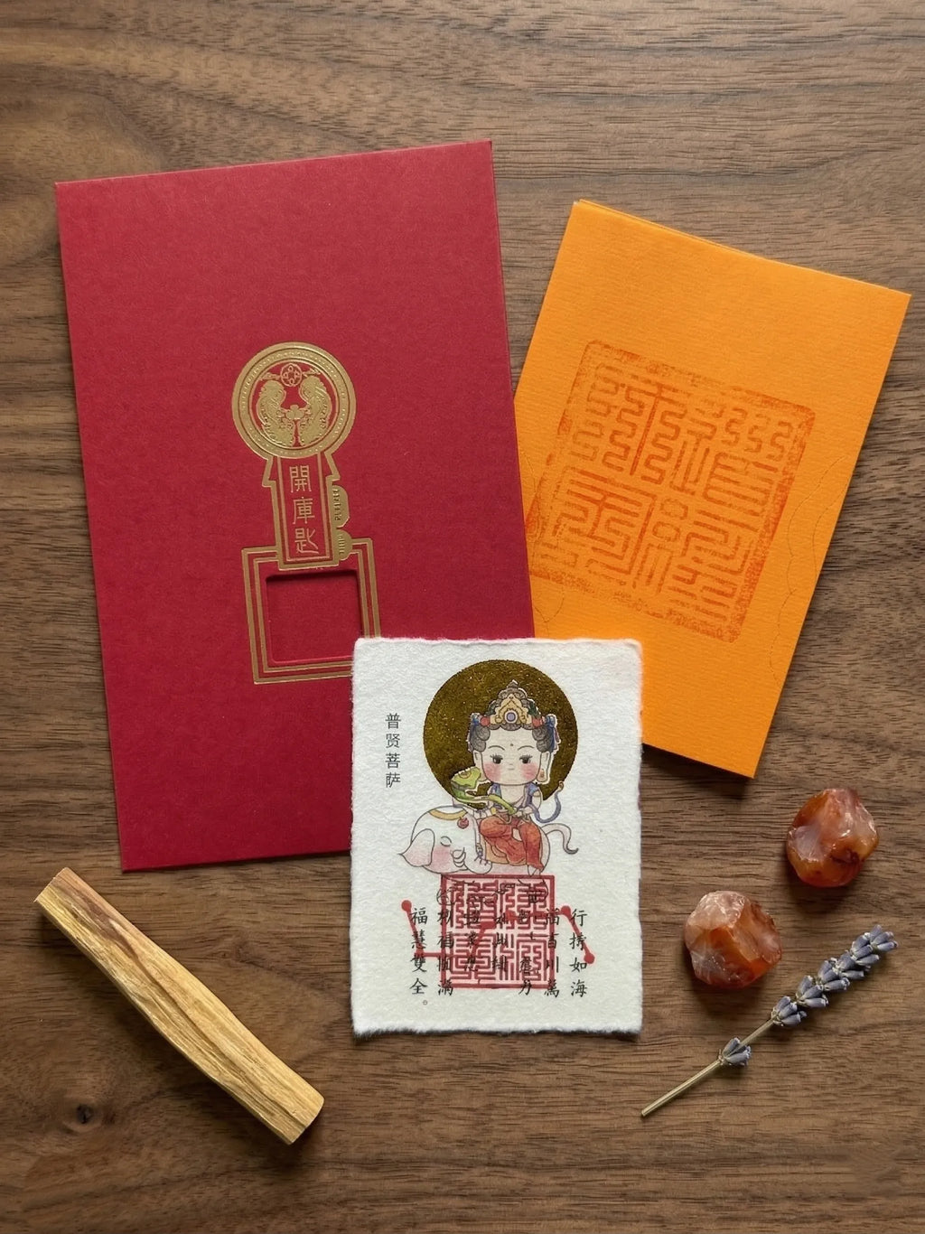 Zodiac "Guardian Buddha" Gold Foil Amulet | Lifetime Protector Card