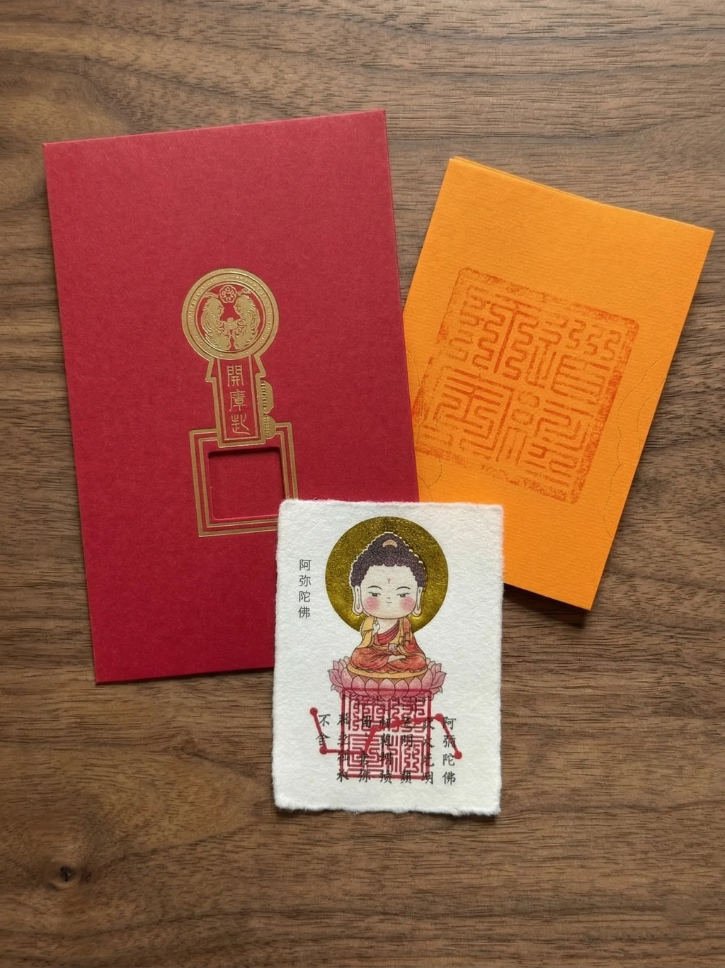 Zodiac "Guardian Buddha" Gold Foil Amulet | Lifetime Protector Card