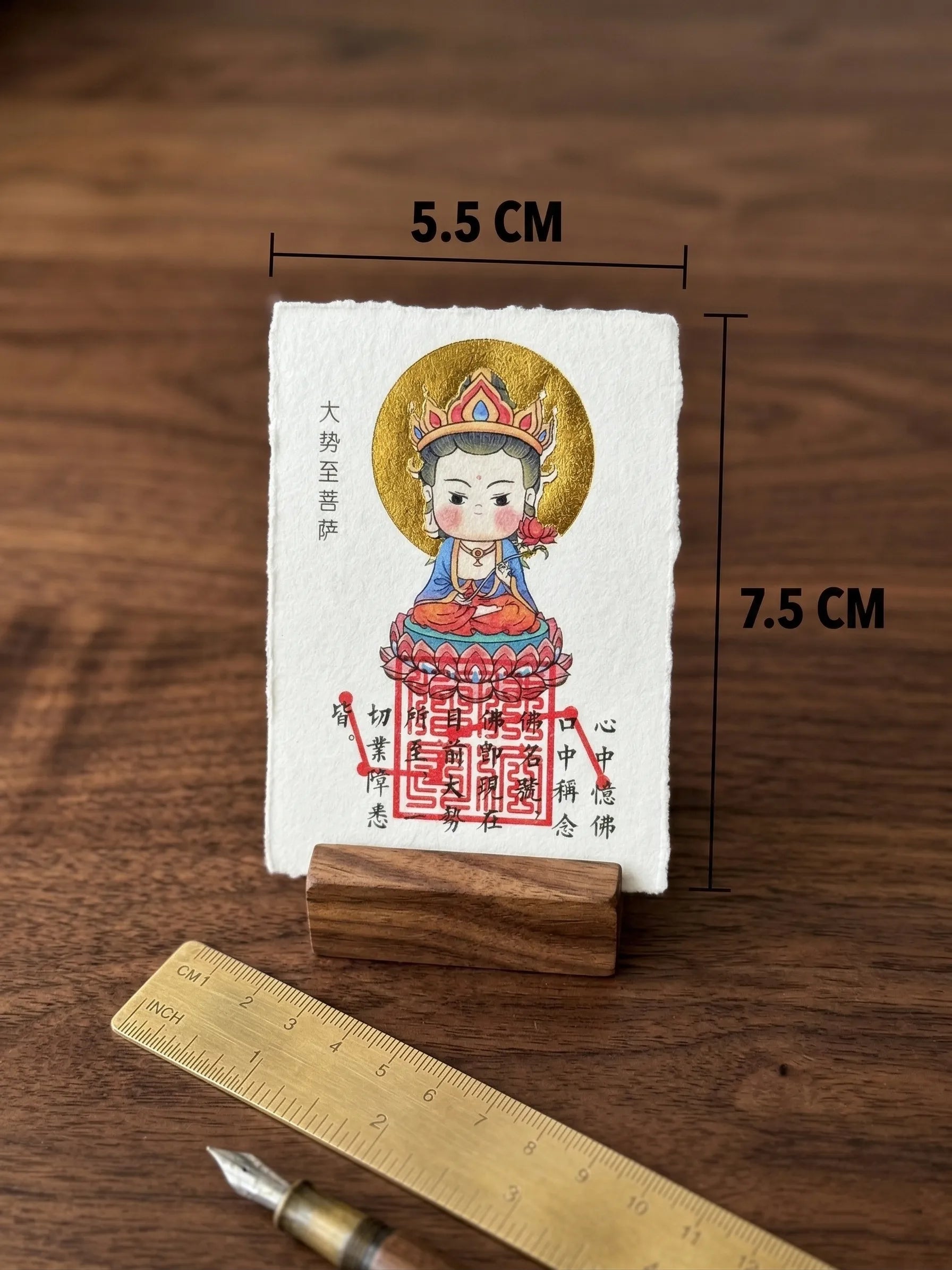 Zodiac "Guardian Buddha" Gold Foil Amulet | Lifetime Protector Card