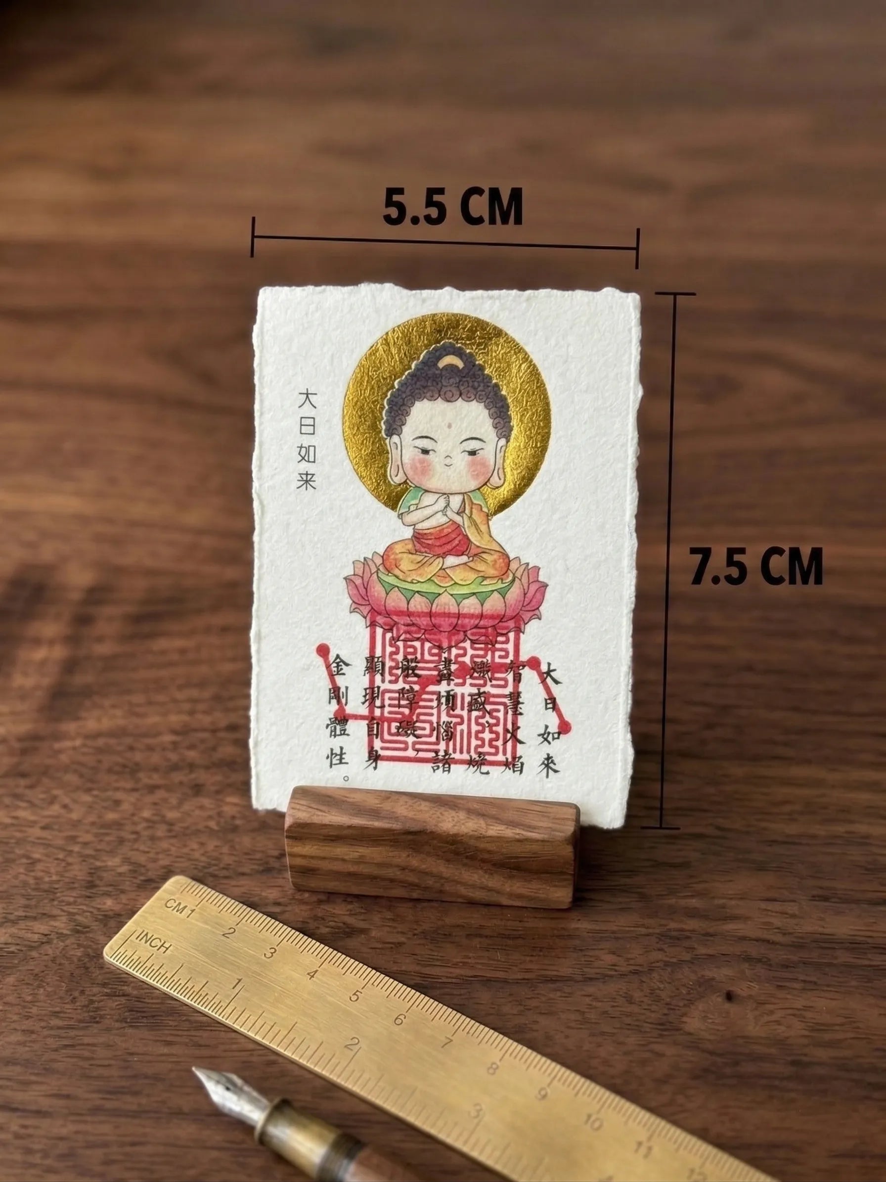 Zodiac "Guardian Buddha" Gold Foil Amulet | Lifetime Protector Card