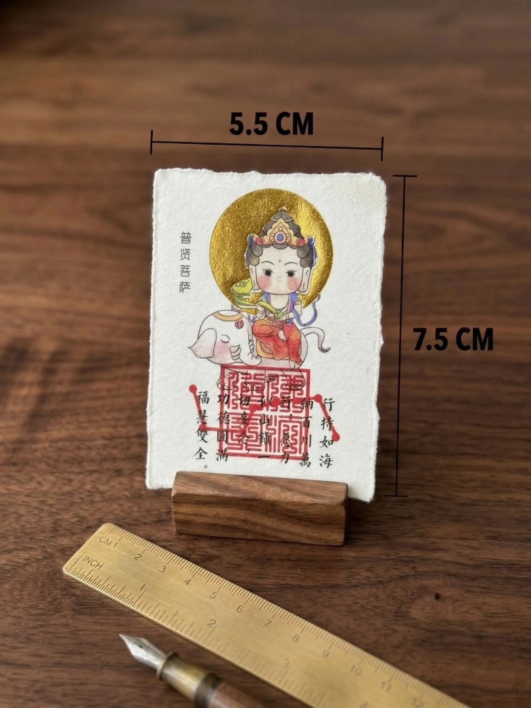 Zodiac "Guardian Buddha" Gold Foil Amulet | Lifetime Protector Card