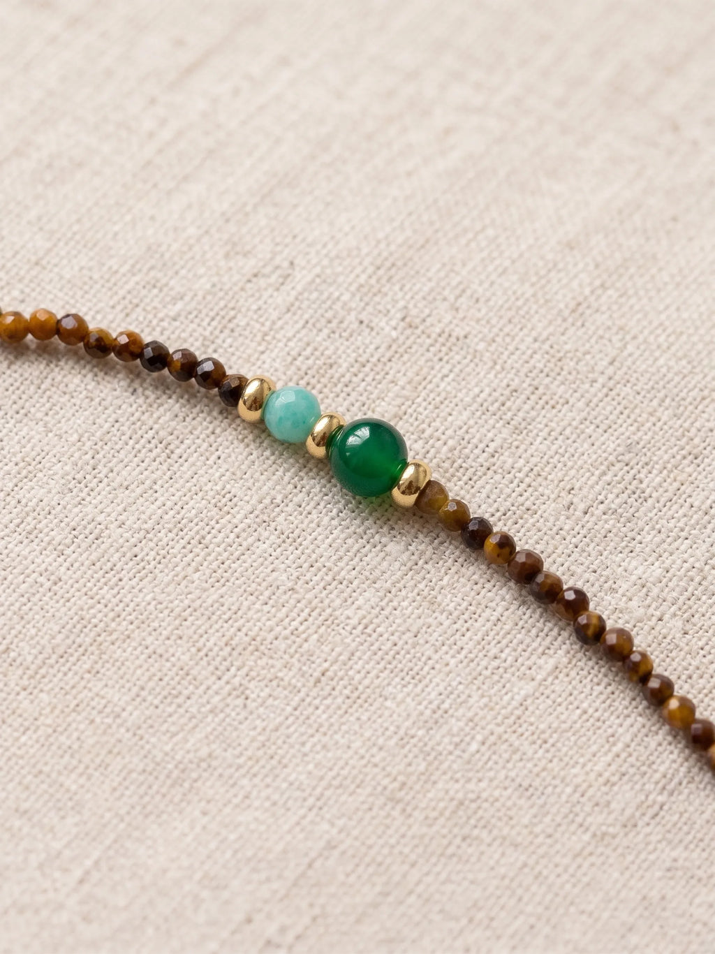 The "Karma Spinner" | Faceted Tiger's Eye & Golden Hu Lu Protection Necklace