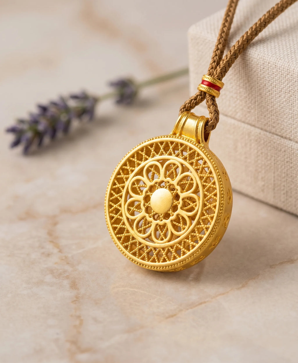 The "Sacred Compass" | Spinning Rose Window Medallion Necklace