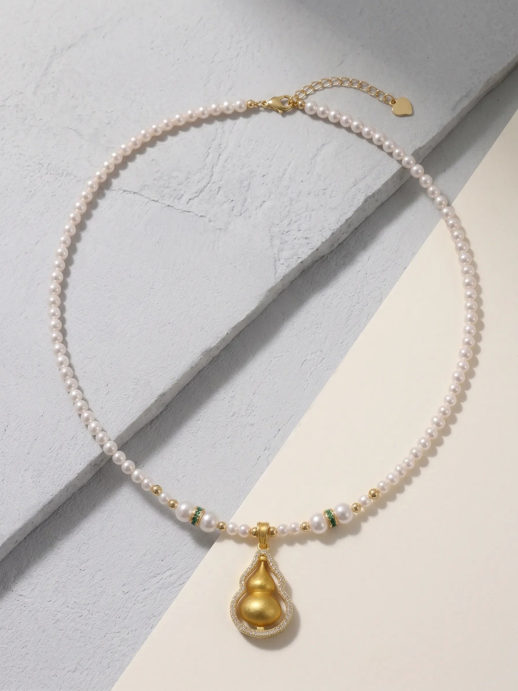 The "Divine Healer" | Spinning Hu Lu & Pearl Protection Necklace