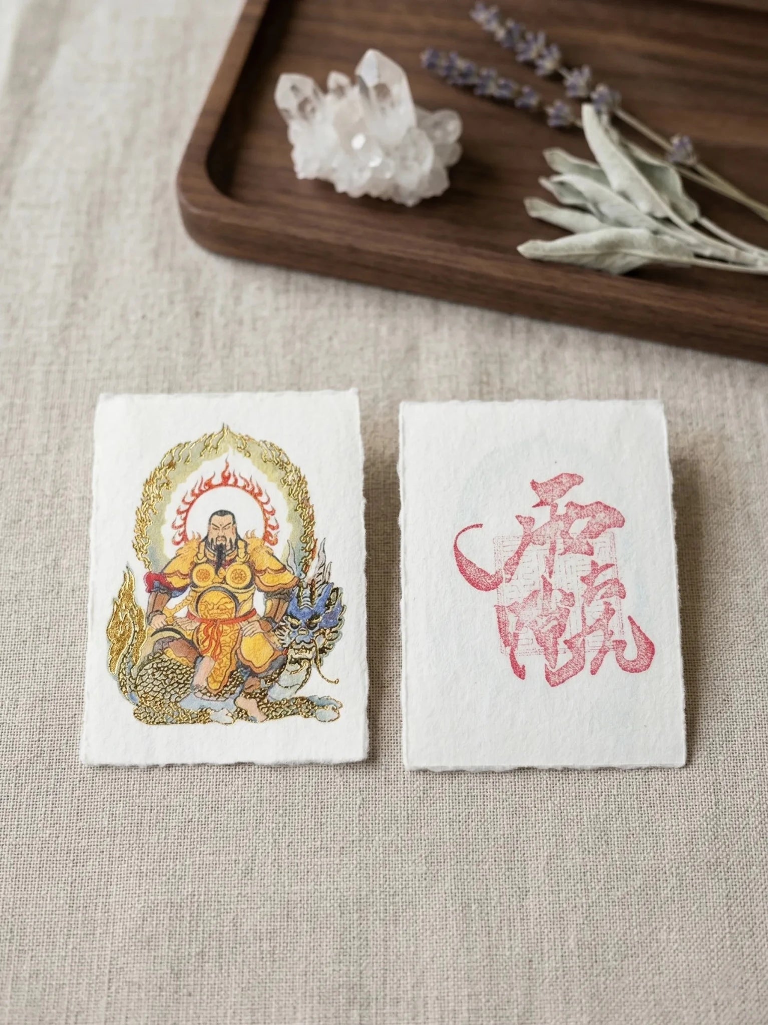 Lei Zu "God of Thunder" Amulet | Supreme Power & Breakthrough Gold Foil Card - IntoKarma